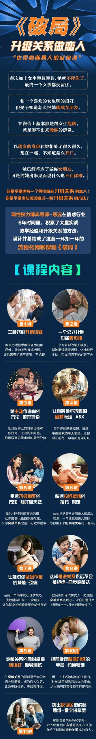 聊天不在尴尬《破局》 快速突破男女关系网聊课-月色惠资源网